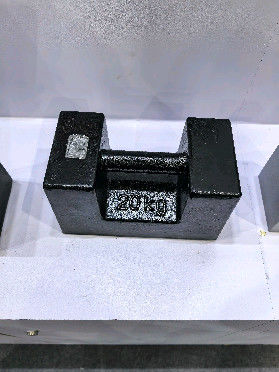 Pesi in ghisa grigia da 20 kg (Grado M1/M2) per test di stabilità di gru e verifica della sicurezza degli ascensori
