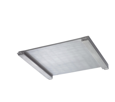 PUA579-CS300 Bilancia da pavimento – Piattaforma in acciaio inossidabile a basso profilo da 300 kg per uso igienico