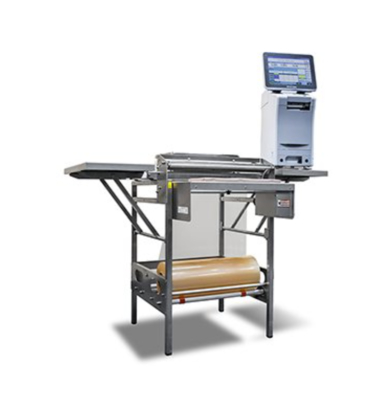 Tavola di imballaggio manuale della stazione di imballaggio manuale Step-Saver per le operazioni commerciali di imballaggio alimentare